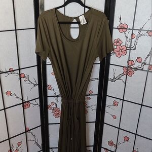 Twenty Ten Dark Green Loose Romper w/pockets Size Large